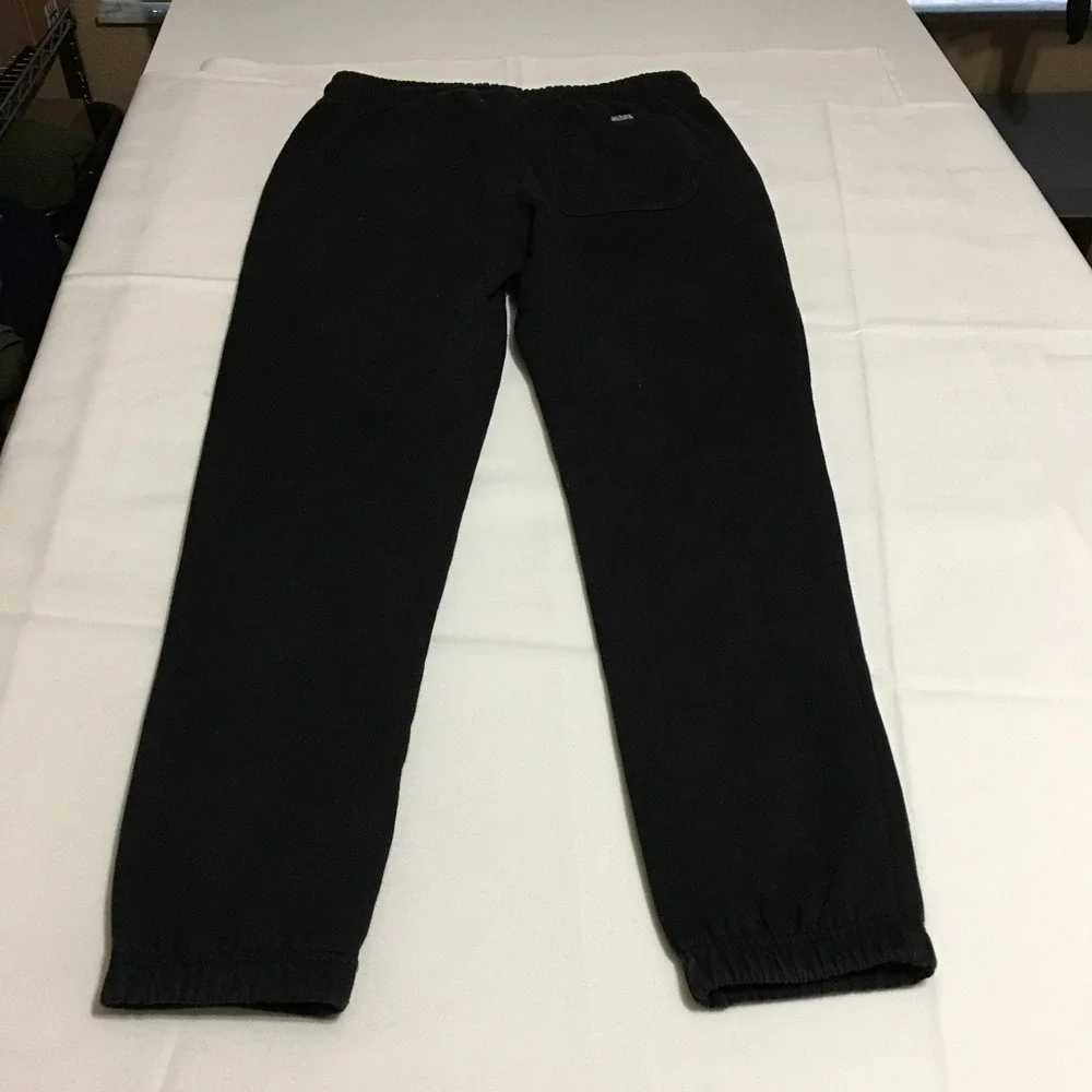 Von Dutch Sweatpants Large Black Logo Drawstring Joggers
